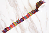 Library Washi Tape/books Washi tapes / Masking tape/ japanese washi tape/Planner Supplies/OT098