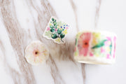 Floral  Washi Tape/Striped Washi / Masking tape/ japanese washi tape/Planner Supplies.OT084