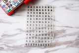Letters Stamp/capital stamp/ Number stamp/alphabet stamp/ lowercase stamp/ Planning accessory