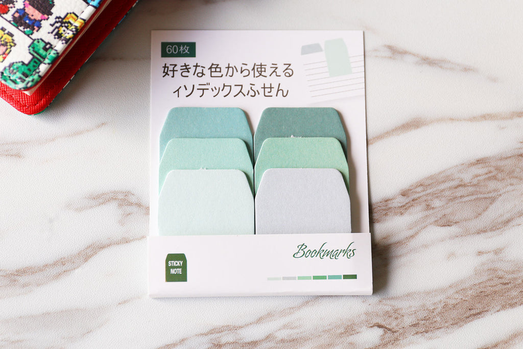 green  Ombre Sticky Notes, Sticky Note Tabs, Planner accessories, sticky notes for planner