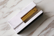 Acrylic Marble & Gold Stapler,Modern Office Desk Accessory,Acrylic stapler, office gift idea, minimalist gift idea