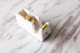 Acrylic Marble Tape Dispenser, minimalist tape dispenser, marble office desk accessory, office gift, modern desk decorations, gold dispenser