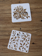 Planner Stencil, masking stencil /Bullet Journal Stencil,Stencil Template, Filofax Stencil, Metal, planner supplies, Wreath template Stencil
