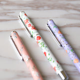 3 pcs Floral Fountain Pens/  Stationery Supplies/ Kawaii Stationery/Fine Fountain Pen, planner Pens / Gift Pens