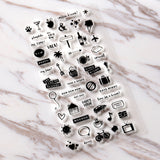 Coffee break Clear rubber Stamps/Planner Stamps/Stamp Set/party house clear  Stamps/Planning accessory/