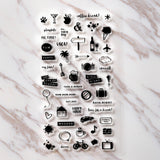 Coffee break Clear rubber Stamps/Planner Stamps/Stamp Set/party house clear  Stamps/Planning accessory/