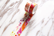 Set of 2 Floral Washi Tapes/orange flowers Washi tape/ Masking tape/ japanese washi tape/Planner Supplies/OT011