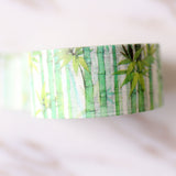 Bamboo  Washi Tape/leaves washi tape /Striped Washi /green tree Washi tape/ Masking tape/ japanese washi tape/Planner Supplies/