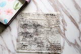 Script Letters Clear rubber Stamps/Planner Stamps/Stamp Set/Food Stamps/Planning accessory/CS01