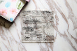 Script Letters Clear rubber Stamps/Planner Stamps/Stamp Set/Food Stamps/Planning accessory/CS01