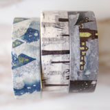 Set of 3   solar terms Washi Tape/Snowy Day Japanese washi tape  Great Cold Washi tape/  Great Snow  Masking tape/ Slight cold washi tape