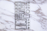 Weekly Stamp, to do stamp, Planner Stamp, Weather stamp, title stamp, cute stamp, kawaii stamp, Rubber transparent clear stamp/