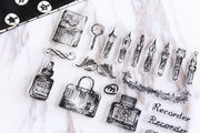 Calligraphy Tools & Nibs Transparent Stamp, Planner Stamp, pen stamp, cute stamp, kawaii stamp, Rubber transparent clear stamp/CS05