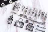 Calligraphy Tools & Nibs Transparent Stamp, Planner Stamp, pen stamp, cute stamp, kawaii stamp, Rubber transparent clear stamp/CS05