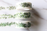 Set of 3  Spring Green Leaves  Washi Tape/Leaves Washi Tape / Striped Washi / Masking tape/ japanese washi tape/Planner Supplies/OT081