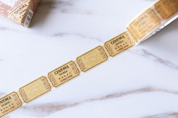 Vintage Washi Tape / Movie Tickets Washi Tape /cinema ticket  Washi / Masking tape/ japanese washi tape/planner tape/OT080