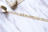 Old newspaper Washi Tape  15mmx7m tape/ vintage newspaper Washi Tape  Masking tape/ japanese washi tape/planner tape/OT079
