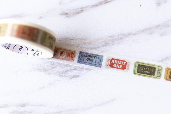 Cinema ticket washi tape/Movie Tickets Washi Tape/Vintage Washi Tape / Masking tape/  japanese washi tape/planner tape/OT064