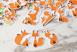 fox Stickers /cute animals  Planner Stickers/ Filofax Stickers/Lap top stickers/Scrapbook Sticker