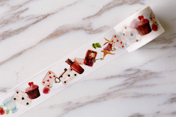 Tea party Washi Tape /Alice in Wonderland  Washi Tapes/Japanese washi Tape/Decorative Stickers