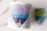 Hot Air Balloon Masking Tape/ Beautiful Watercolor hot air ballon  Flower Balloons /Canberra Masking tape/ washi tape