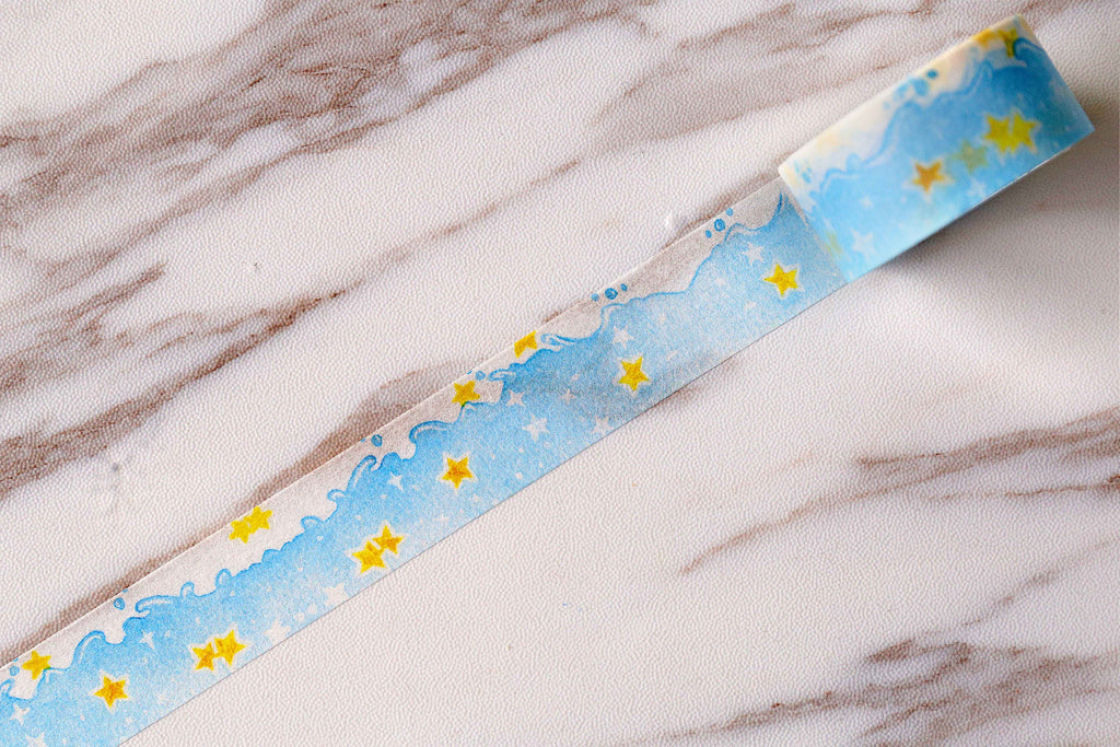 Star sea  Washi Tapes  /blue sea and star  Washi Tape/  Washi Tapes/Japanese washi Tape/Decorative Stickers /