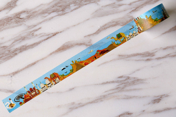 Dubai  Washi Tape  /City  Washi Tape /DIY scrapbook decorative Washi Tape  /The United Arab Emirates washi tape/  japanese washi tape/