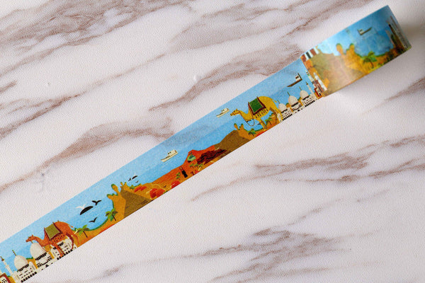Dubai  Washi Tape  /City  Washi Tape /DIY scrapbook decorative Washi Tape  /The United Arab Emirates washi tape/  japanese washi tape/