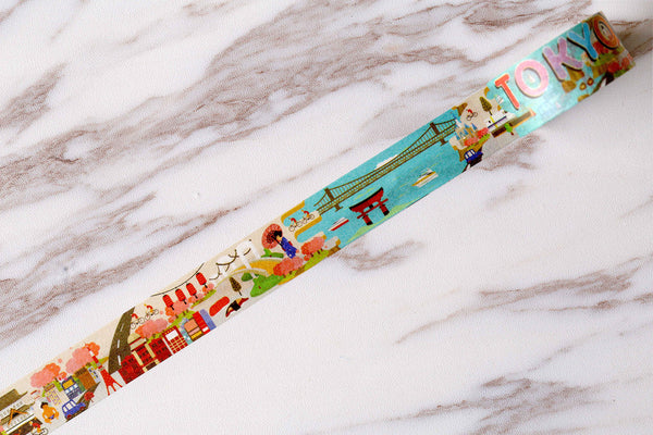 Tokyo Washi Tape  /City  Washi Tape /DIY scrapbook decorative Washi Tape  /Masking tape/  japanese washi tape/planner tape/