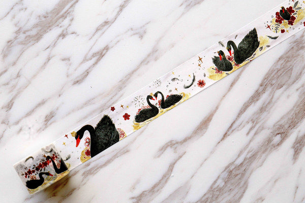 Beautiful Black Swan  Washi Tape /Japanese washi Tape/Decorative Stickers /DIY scrapbook washi tape