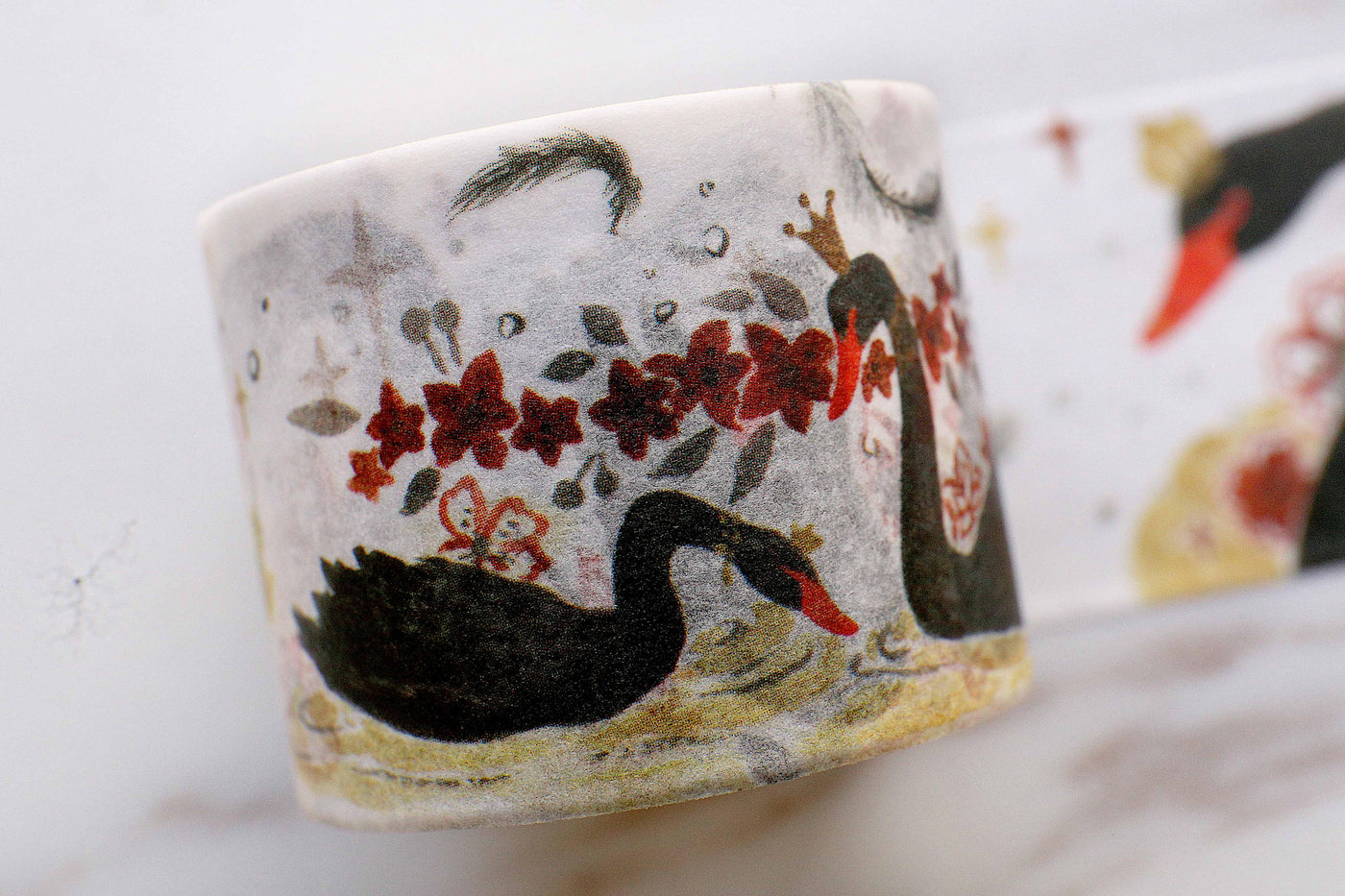 Beautiful Black Swan  Washi Tape /Japanese washi Tape/Decorative Stickers /DIY scrapbook washi tape