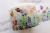 Flower Garden  Washi Tape /Flowers with butterfly washi tape /Japanese washi Tape/Decorative Stickers /DIY scrapbook washi tape