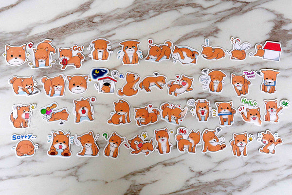 Cute Dogs stickers set/ Planner Stickers/ animals Filofax Stickers/Lap top stickers/Scrapbook Sticker/OS057