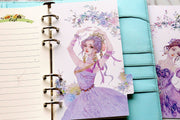 Set of 6 Beauty Planner dividers/Classical beauty personal size  paper  planner dividers/lady  Dashboard/index dividers