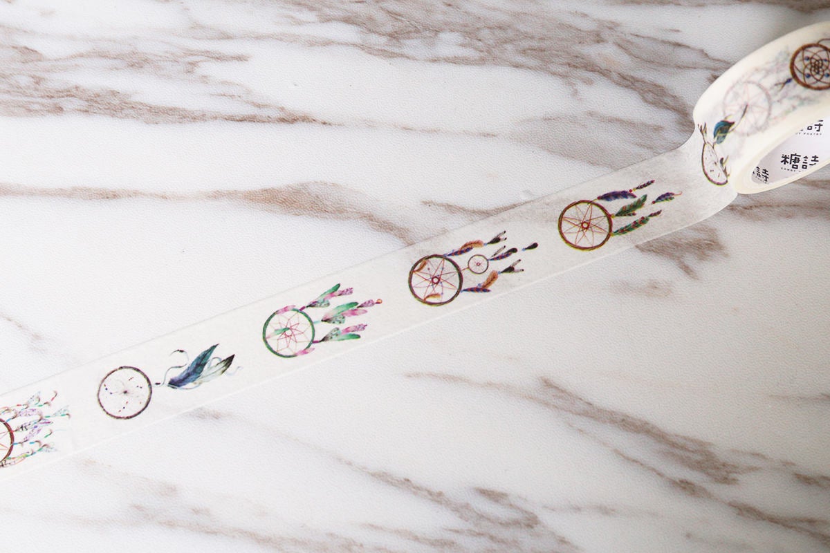 Dreamcatcher Washi Tape/Pretty Washi Tape/ Pretty Feather Dream Catcher Washi Tape/ DIY  scrapbook washi tape