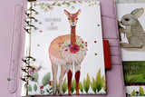 Set of 4 Rabbit  Planner dividers/Deer  A5 size paper planner dividers/bear  planners dividers/cute horse  planner dividers