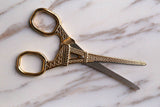 Eiffel Tower Sewing Scissor /Gold Antique Vintage Scissors /embroidery scissors/cute stationery/planner accessories/cute stationery