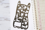 Cat Stencil/ Journal Stencil/Planner Stencil /Cute Stencil/ Shaper/Design Template/Stainless Steel/ 13 x 7 cm