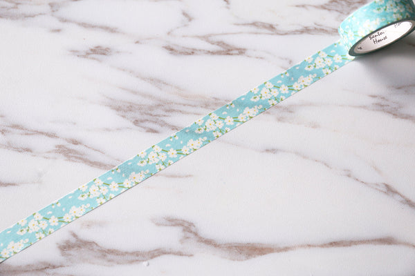 White Sakura Washi Tape/White Cherry blossom washi tape /floral washi tape / washi tape/spring washi tape/planner accessories/T131