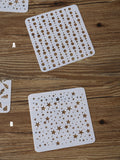 Planner Stencil, masking stencil /Bullet Journal Stencil,Stencil Template, Filofax Stencil, Metal, planner supplies, Wreath template Stencil