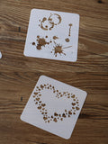 Planner Stencil, masking stencil /Bullet Journal Stencil,Stencil Template, Filofax Stencil, Metal, planner supplies, Wreath template Stencil