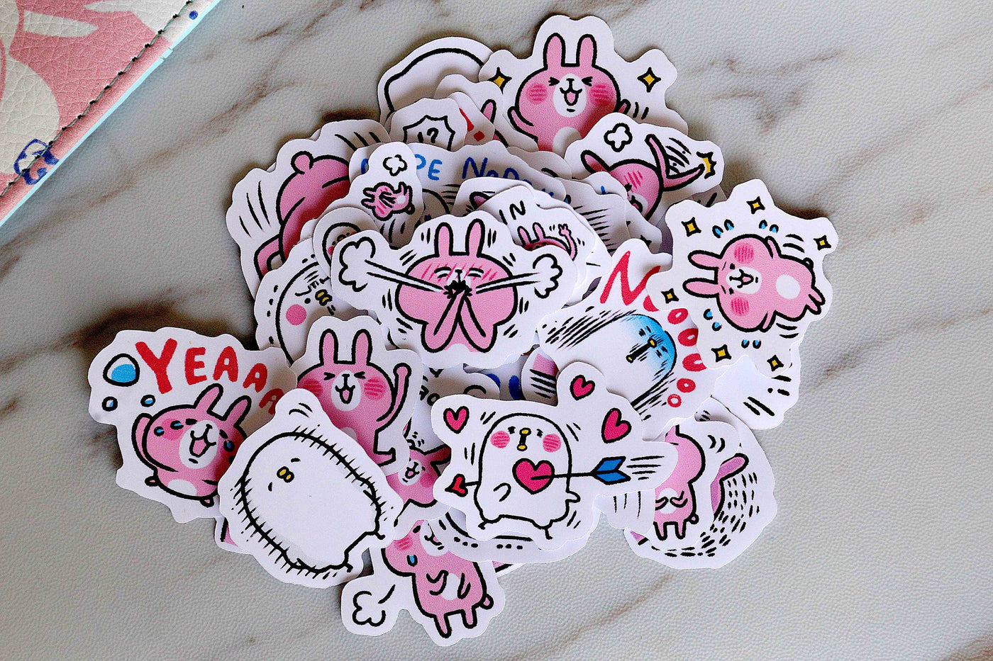rabbit stickers/animals stickers /white rabbit  Planner Stickers/  Stickers/ Scraping Booking stickers /DIY stickers