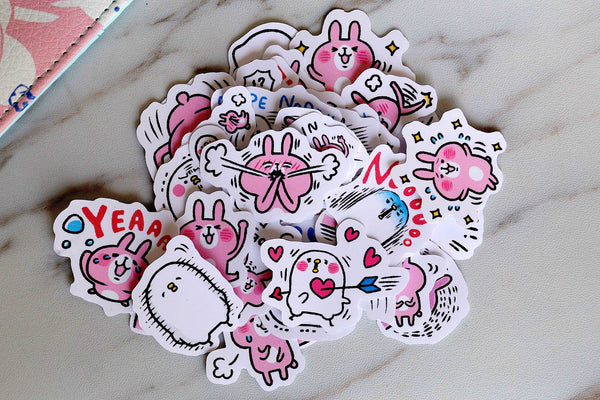 rabbit stickers/animals stickers /white rabbit  Planner Stickers/  Stickers/ Scraping Booking stickers /DIY stickers