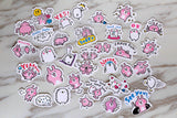 rabbit stickers/animals stickers /white rabbit  Planner Stickers/  Stickers/ Scraping Booking stickers /DIY stickers