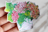 hydrangeas flowers stickers/ leaves  Stickers/ plants  Stickers/Lap top stickers/Scrapbook Sticker/