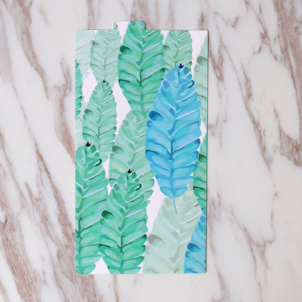 Leaves  Planner Dividers/A5 dividers /Personal dividers /Planner divider set /Filofax dividers /landscape painting dividers