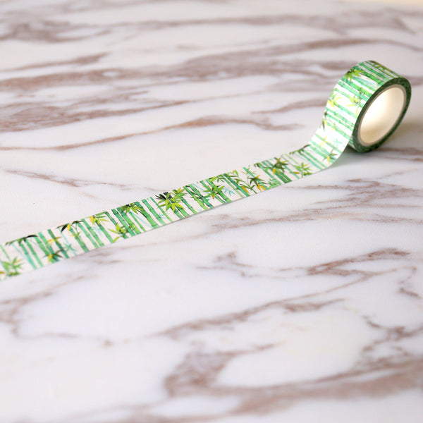 Bamboo  Washi Tape/leaves washi tape /Striped Washi /green tree Washi tape/ Masking tape/ japanese washi tape/Planner Supplies/