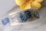 blue  Camera Washi Tape/ Vintage, Photo, Photography Washi tape/ Camera Washi Tape/Planner Supplies/planner accessories/T134