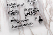 Happy birthday  clear  Stamp/Party clear  Stamps/birthday wishes  clear stamp/Travel Stamps/Journal Accessories clear stamp
