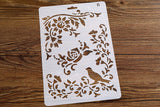 Bird Stencil/ Leaf, Flower Stencil/Planner Stencil, masking stencil /Bullet Journal Stencil,Stencil Template, planner supplies,